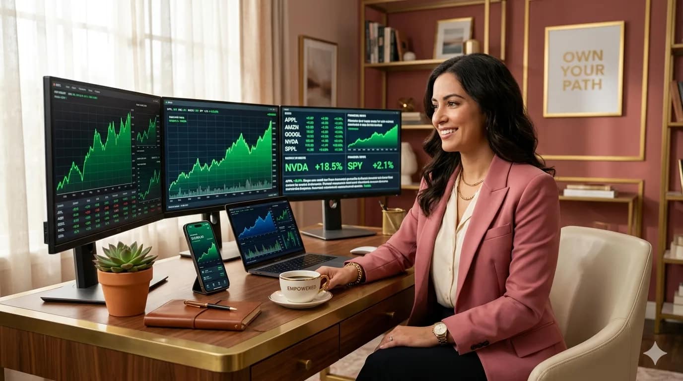 MSN Money for women - professional woman tracking stocks and investments on MSN Money app