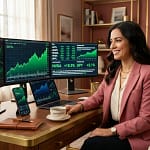 MSN Money for women - professional woman tracking stocks and investments on MSN Money app