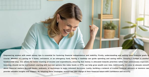 Smart money tips for women Smart money tips for women